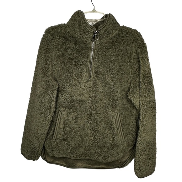 The Verde Sherpa Pullover Jacket - Picture 1 of 6